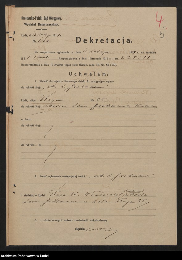 Obraz 7 z jednostki "M. L. Grohmann - skład farb i chemikaliów"