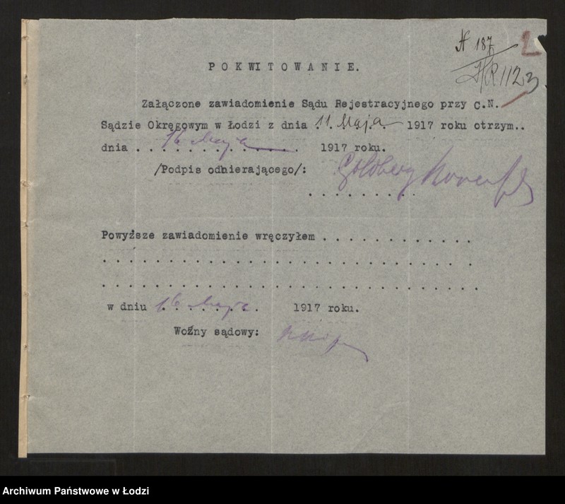 Obraz 5 z jednostki "Goldberg i Rosenfeld- spółka handlowa"