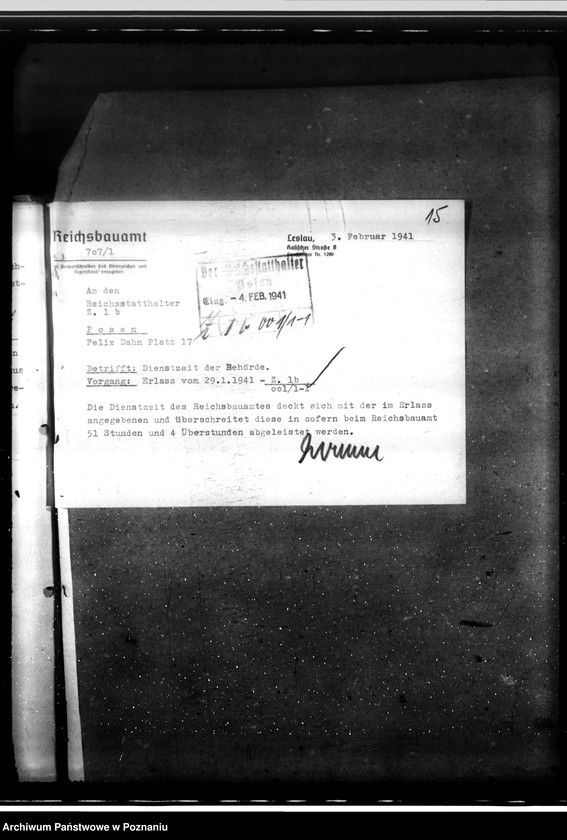 Obraz 19 z jednostki "Dienstzeit bei den Behörden"