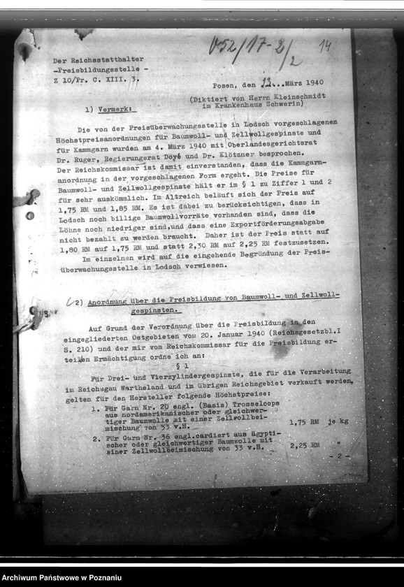 Obraz 18 z jednostki "Baumwell- und Zeollwollgespinnste. Preisbildung"