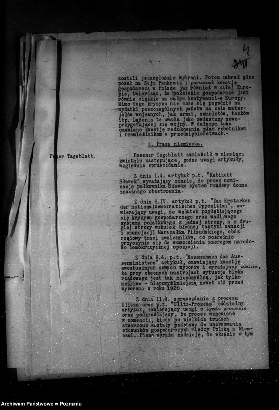 Obraz 8 z jednostki "Sprawozdania z życia mniejszości narodowych za miesiące kwiecień, maj, czerwiec 1930 r."