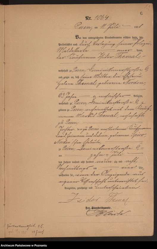 Obraz 16 z jednostki "Księga zgonów t. III"