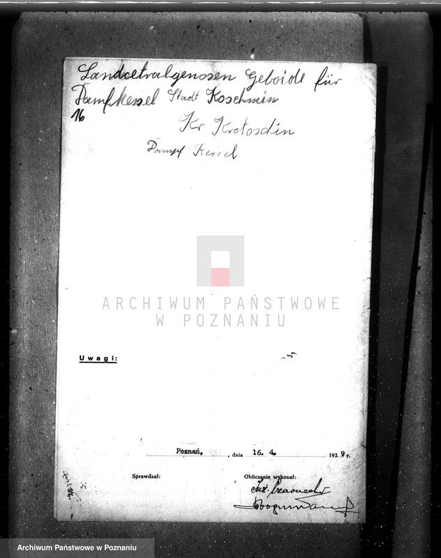 image.from.unit.number "Koźmińskie Zakłady Rolniczo-Przemysłowe w Koźminie pow. krotoszyński - Suszarnia płatków kartoflanych nr woj. kotła 568"