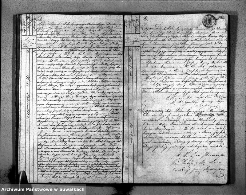 image.from.unit.number "Akta Zaślubionych Stanu Cywilnego Gminy Kopciowskiey na Rok 1824."
