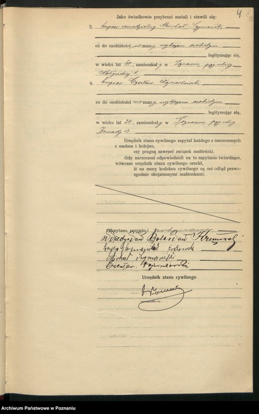 Obraz 6 z jednostki "Księga miejscowa małżeństw tom I [Rejestr główny małżeństw]"