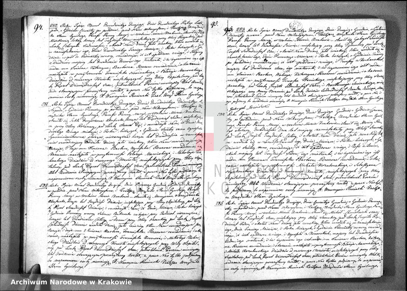 image.from.unit.number "AKTA. Urodzin; Uznania, i Przysposobienia Parafii Panny Maryi w Krakowie, sporządzone na Rok 1822. zaczynające się od Dnia Pierwszego Stycznia, a Konczące się w ostatnim Roku tegoz"