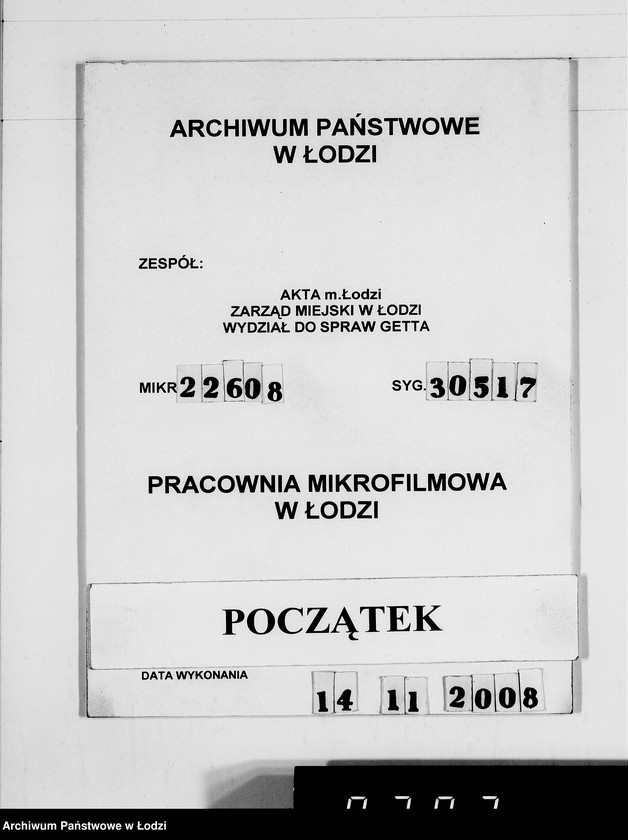 Obraz 1 z jednostki "G. Sache. Rechnungen [za dostawy towarów dla Getta]"