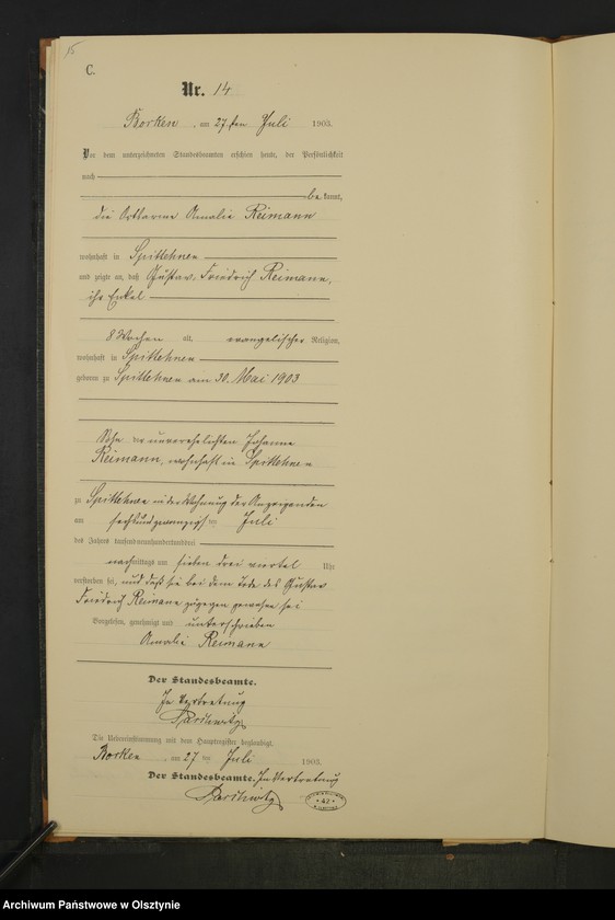 image.from.unit.number "Sterbe-Neben-Register Nr 1 - 25"