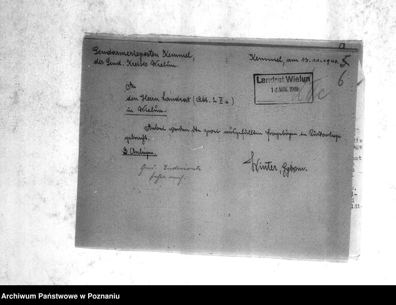 Obraz 10 z jednostki "Amtliche Meldungen Kreis Welun (Wieluń)"