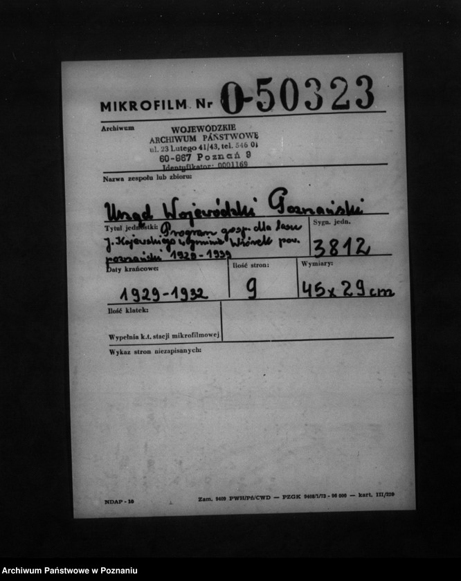 Obraz 2 z jednostki "Program gospodarczy dla lasu J. Kajewskiego w gminie Wiórek powiat poznański 1929-1939"