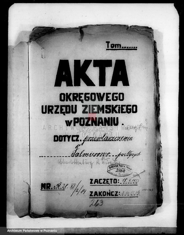 Obraz 4 z jednostki "Przewłaszczenie majątku Falmierowo powiatu wyrzyskiego"