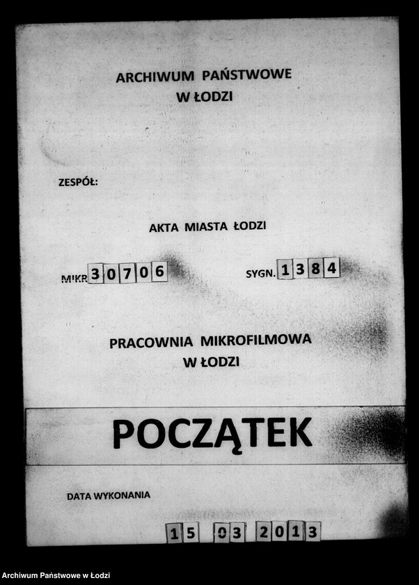 Obraz 1 z jednostki "Akta tyczące się ustanowienia opieki nad nieletnimi po zmarłych Janie i Katarzynie małżonkach Sztark"