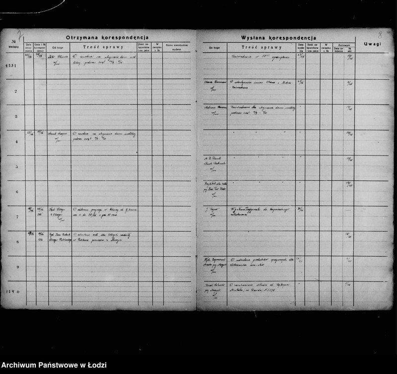 Obraz 8 z jednostki "[Dziennik korespondencyjny]"