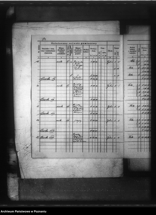 Obraz 17 z jednostki "Ostateczny rejestr pomiarowy majątku Trzebień i Wudzynek powiatu bydgoskiego"