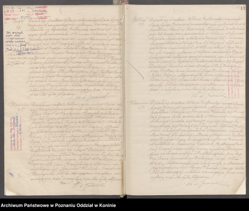 Obraz 15 z jednostki "Księga akt urodzeń, małżeństw, zgonów za 1918 rok"