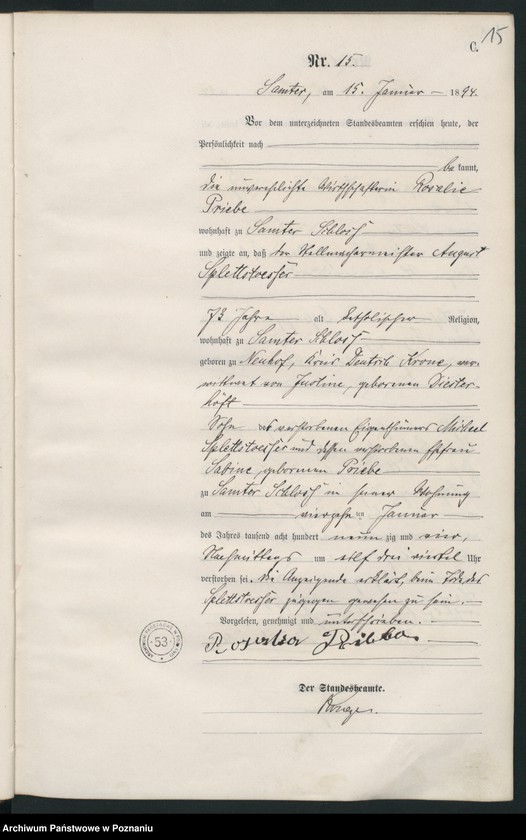 Obraz 18 z jednostki "Księga zgonów"