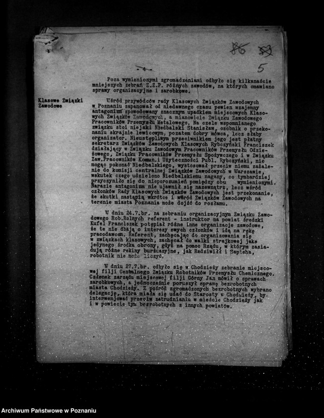 Obraz 9 z jednostki "Sprawozdania okresowe ze stanu bezpieczeństwa za miesiące lipiec-grudzień 1932 r. /nr 7-12/"