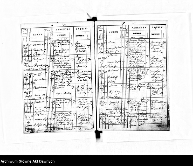 image.from.unit.number "Parafia: Baworów. Dekanat: Tarnopol. Księga metrykalna urodzeń dla wsi Grabowiec."