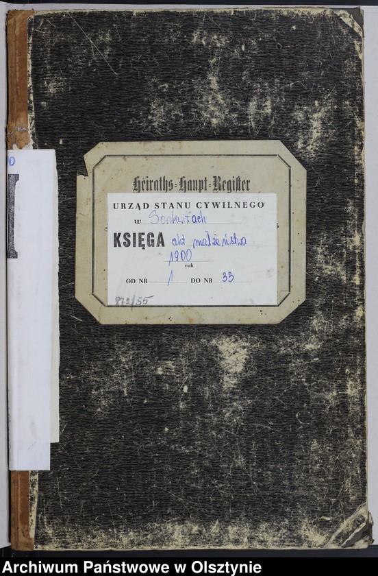 image.from.unit.number "Heiraths-Haupt-Register Nr 1 - 33"