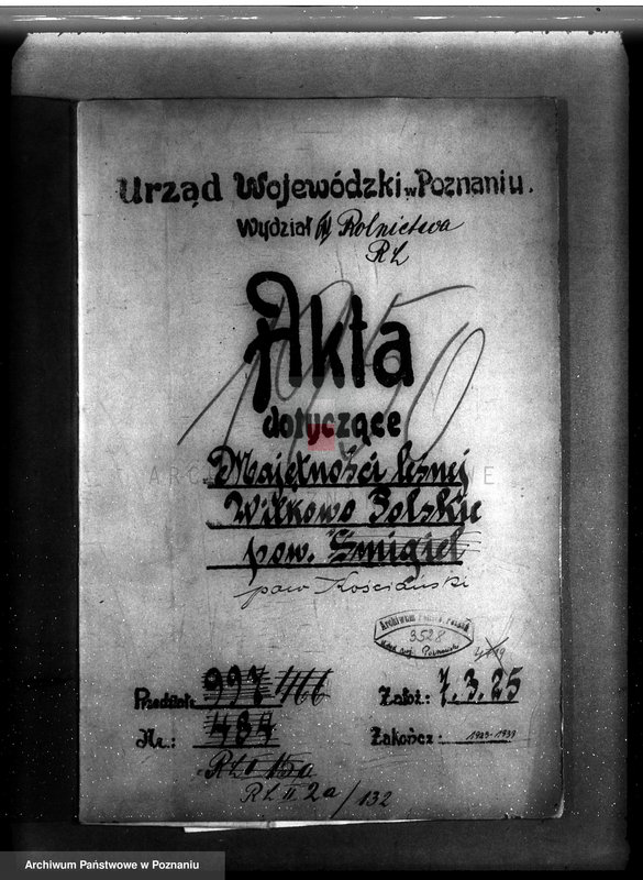 Obraz 4 z jednostki "Majętność /leśna/ Wilkowo Polskie powiat kościański"