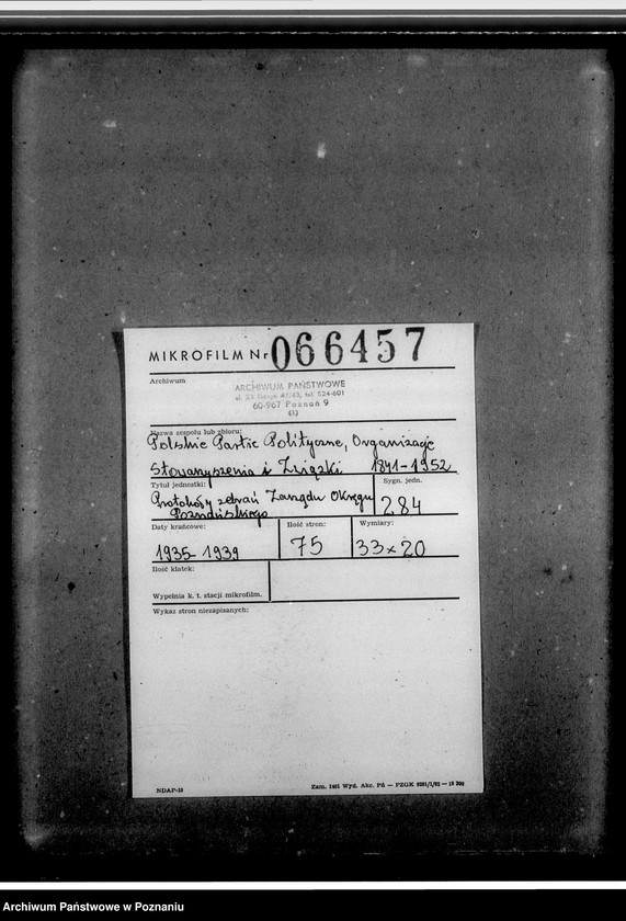 Obraz 2 z jednostki "Protokoły zebrań Zarządu Okręgu Poznańskiego"