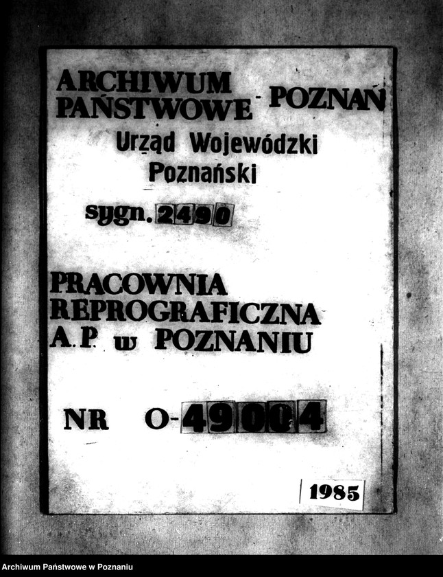 Obraz 1 z jednostki "/Szkic ogólnych wytycznych projektu scalenia wsi Wielodwór powiatu konińskiego oraz plan gruntów wsi Wielodwór/"