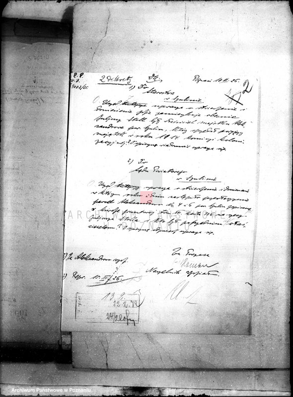 Obraz 6 z jednostki "/Sprawy przewłaszczeniowa Aleksandrowa powiat szubińskiego /dwór Piechcin/"