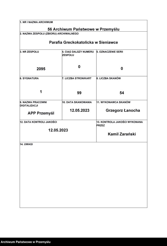 Obraz 1 z jednostki "[Księga urodzeń]"