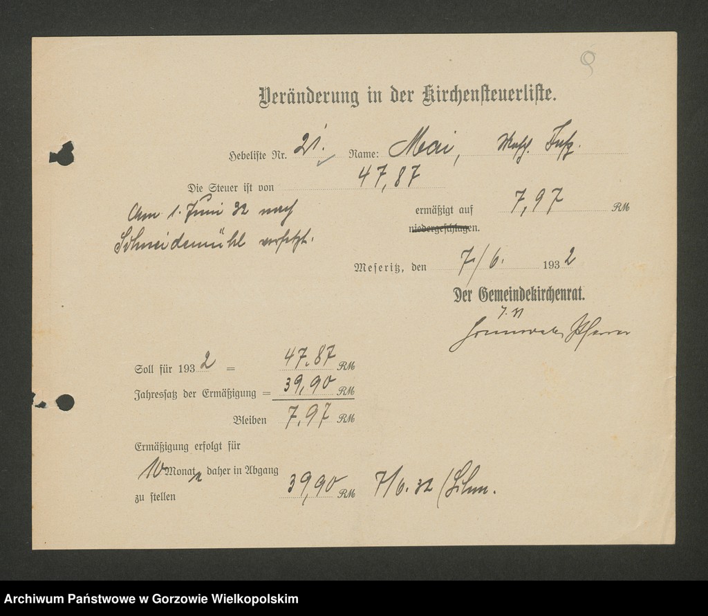image.from.unit.number "Veränderungen in der Kirchensteuer- Hebeliste"