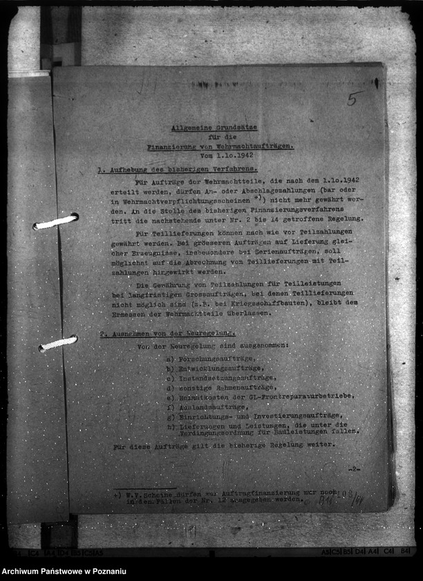 Obraz 9 z jednostki "Reichswirtschaftshilfe und Finanzierung von Wehrmachtsanträgen"