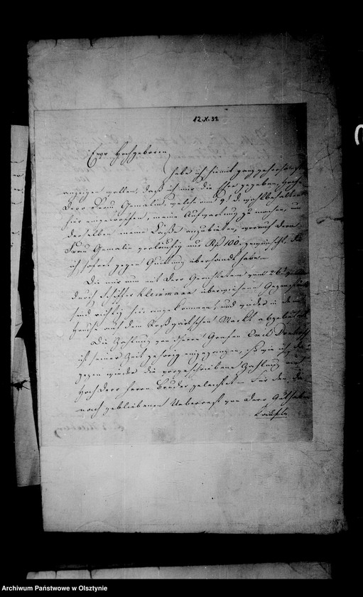 image.from.unit.number "/Schriftwechsel mit dem Kommissionsgeschäft- Haebler- Blanquart in Königsberg u. a. /"