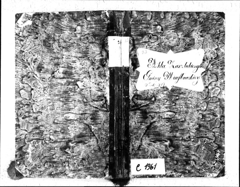 image.from.unit.number "Akta Zaszlubionych Gminy Mirosławskiey Na rok 1817"