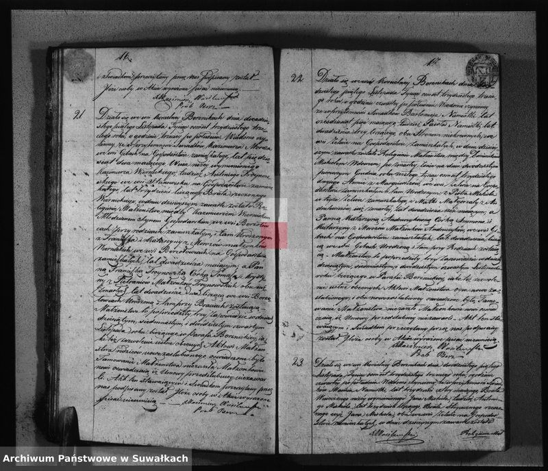 Obraz 11 z jednostki "Akta Urodzonych Gminy i Parafii Berznickiey z roku 1833"