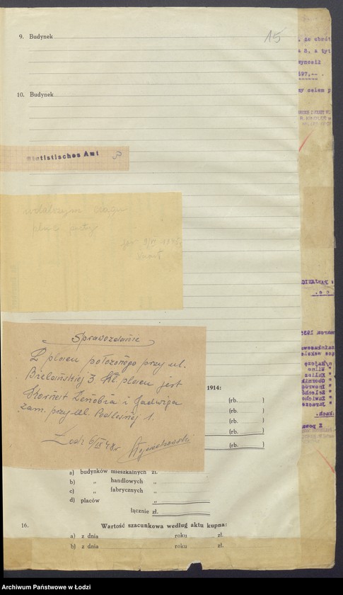 image.from.unit.number "Księga inwentarzowa nieruchomości m. Łodzi ul. Bielańska"