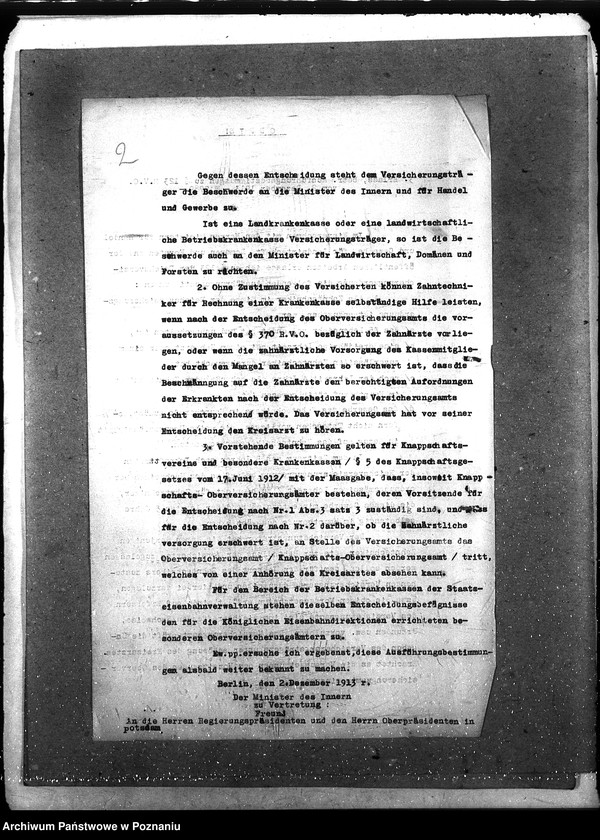 Obraz 6 z jednostki "Sprawy lekarzy - dentystów [regulamin, wykazy zatrudnionych dentystów i techniki dentystów]. [Okręgowy Urząd Ubezpieczeń]"