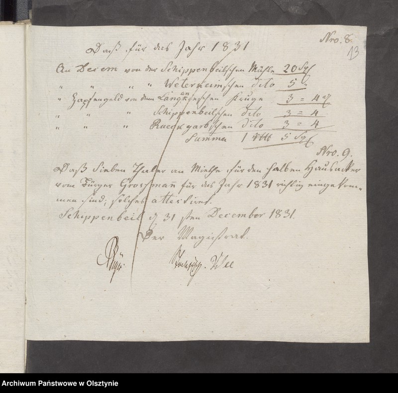 image.from.unit.number "Beläge der Kirchen Rechnung"