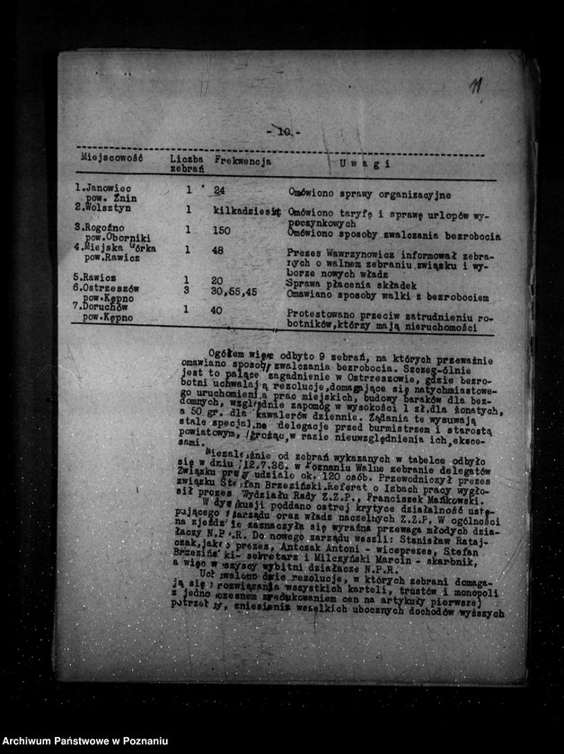 Obraz 15 z jednostki "Sprawozdania okresowe ze stanu bezpieczeństwa za miesiące lipiec-grudzień 1936 r. /nr 7-12/"