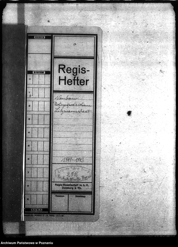 Obraz 5 z jednostki "Neubau. Polizeipräsidium Litzmannstadt (Łódź)"