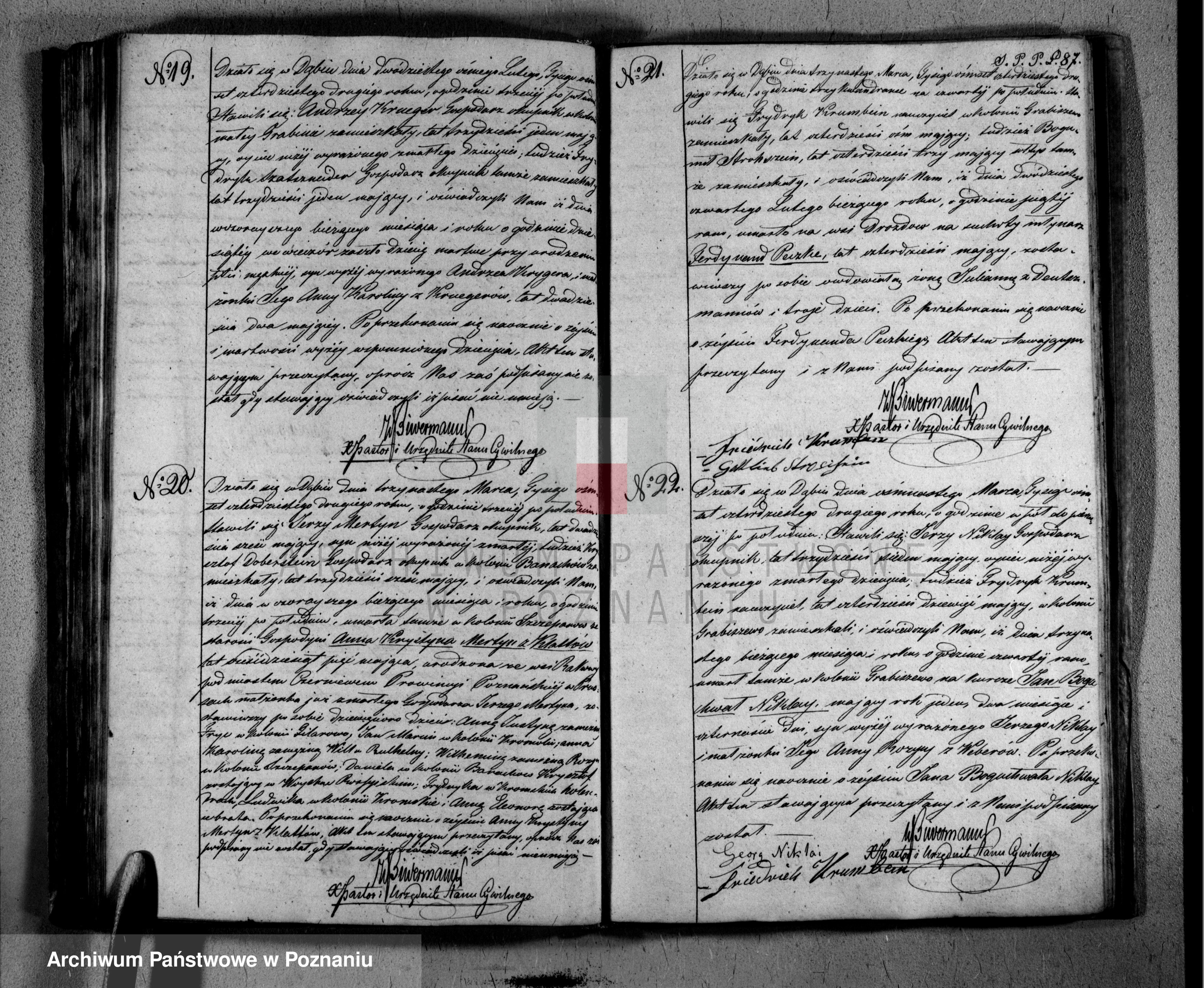 Skan z jednostki: Duplikat urodzonych, zaślubionych i zgonów