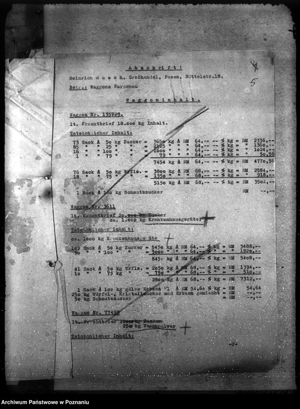 Obraz 9 z jednostki "Spisy i wykazy towarów złupionych w czasie powstania warszawskiego"