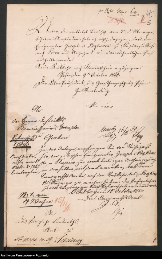 Obraz 8 z jednostki "A. betr. den polnischen Flüchtling Josef von Bąkowski"