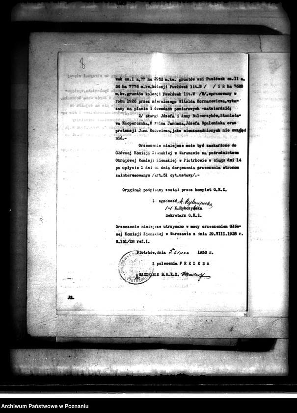 image.from.unit.number "Regulacja hipoteczna scalonych gruntów we wsi Pawłówek powiatu kaliskiego"