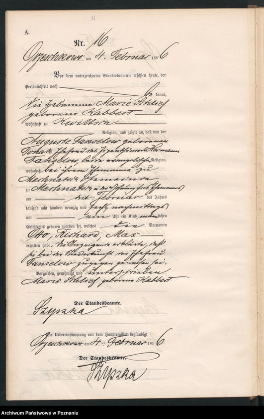 Obraz 19 z jednostki "Księga urodzeń"