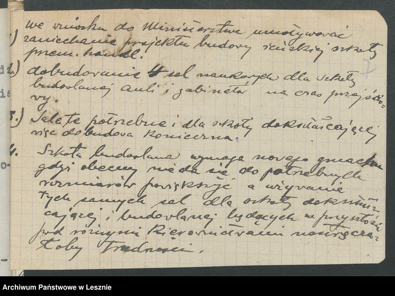 Obraz 10 z jednostki "[Kredyt na cele przebudowy Szkoły Przemysłowo-Handlowej]"