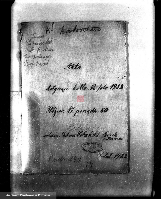 Obraz 4 z jednostki "Młyn motorowy E. Sobańskiego w Borku pow. Gostyński nr woj. 80"