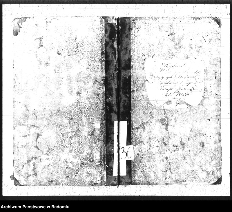 Obraz 2 z jednostki "Duplikat Aktów Cywilno - Religijnych Urodzenia, Zaślubienia i Zejścia Parafii Kozienice Rok 1843 służący"