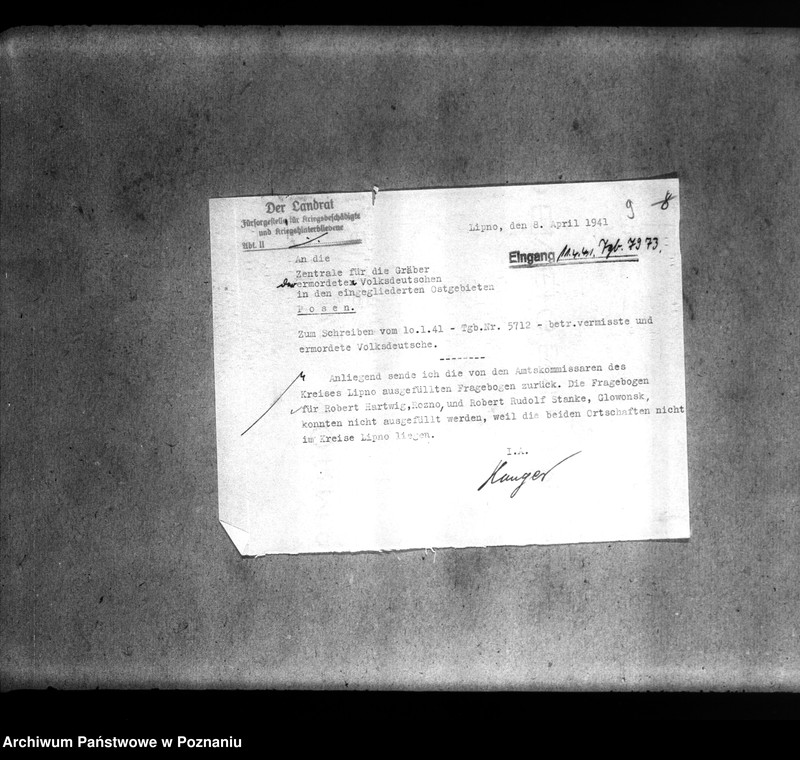 Obraz 13 z jednostki "Amtliche Meldungen Kreis Lipno"