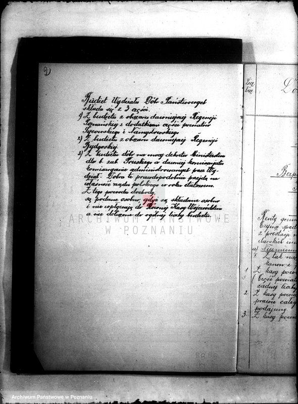 image.from.unit.number "Budżet Wydziału Dóbr Państwowych Województwa Poznańskiego na rok 1920"