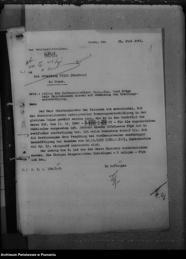 Obraz 5 z jednostki "Trennungsentschädigung alphabetisch"