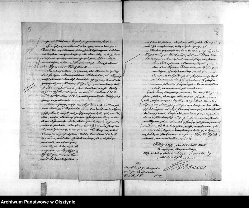 image.from.unit.number "Disziplinar-Untersuchung gegen den Lehrer Brosche [Albert] zu Wandlacken Kreises Gerdauen"
